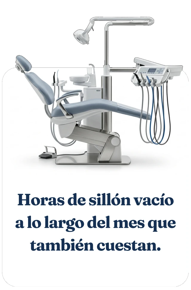 Horas de sillón vacío a lo largo del mes que también cuestan